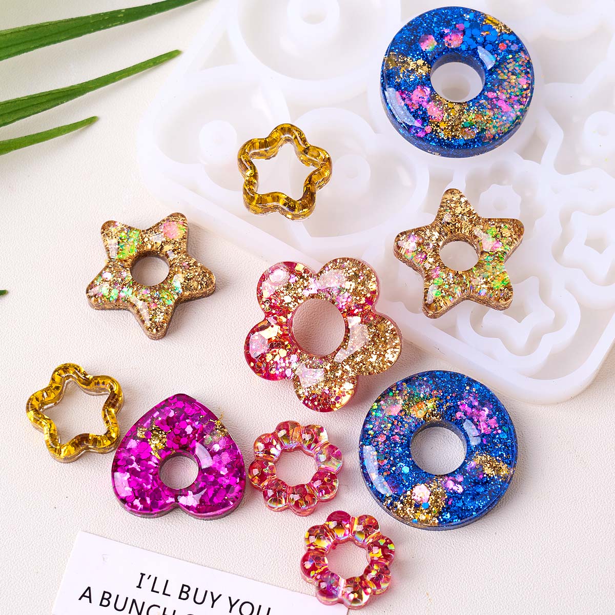 Resin Art Tools - Cetakan Silikon Perhiasan Multifungsi DIY Buatan
