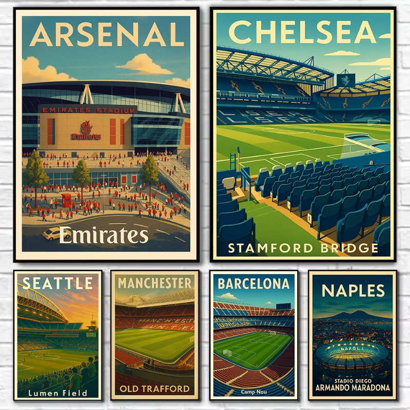 Resin Art Wall Decor - Poster Tempat Olahraga Stadion Emirates Arsenal