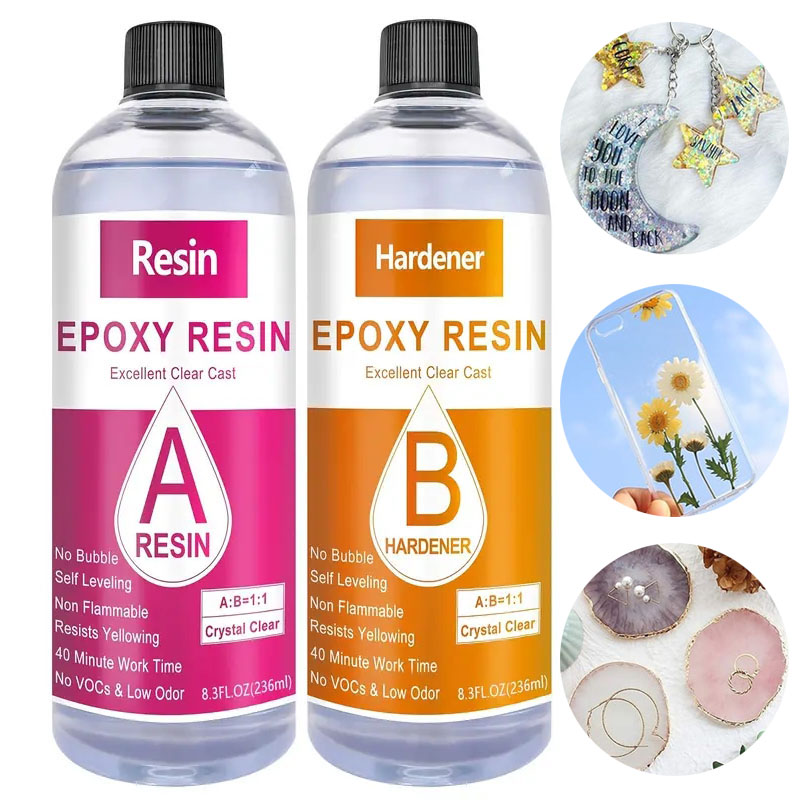 Resin Art Table Top - Kristal bening Epoxy Resin Kit Casting