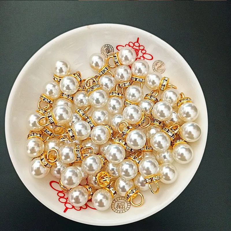Resin Art For Anniversary Gift - 30 Buah Liontin Berlian Mutiara Bulat