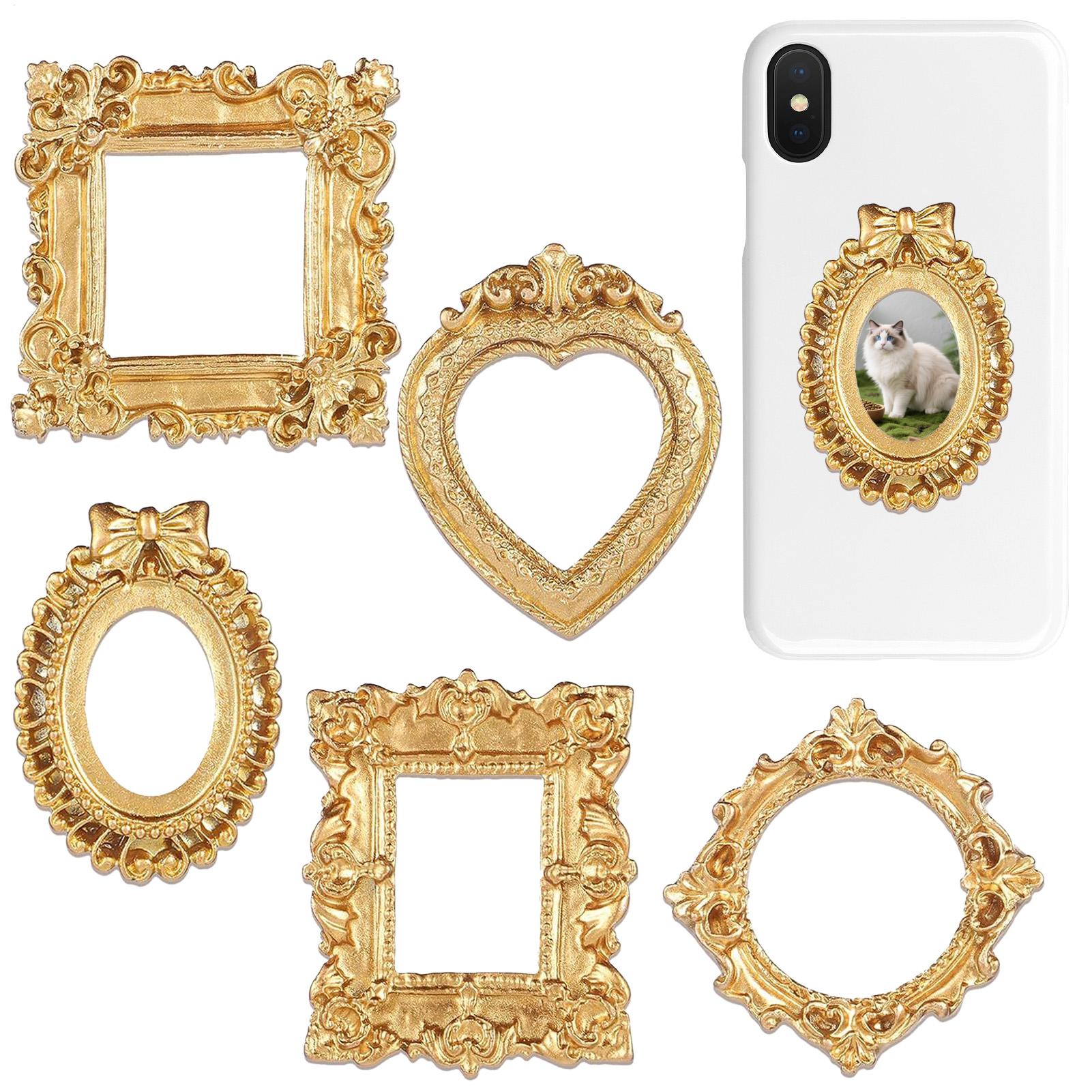 Resin Art For Photo Frame - 5/9 Buah Bingkai Foto Antik Emas