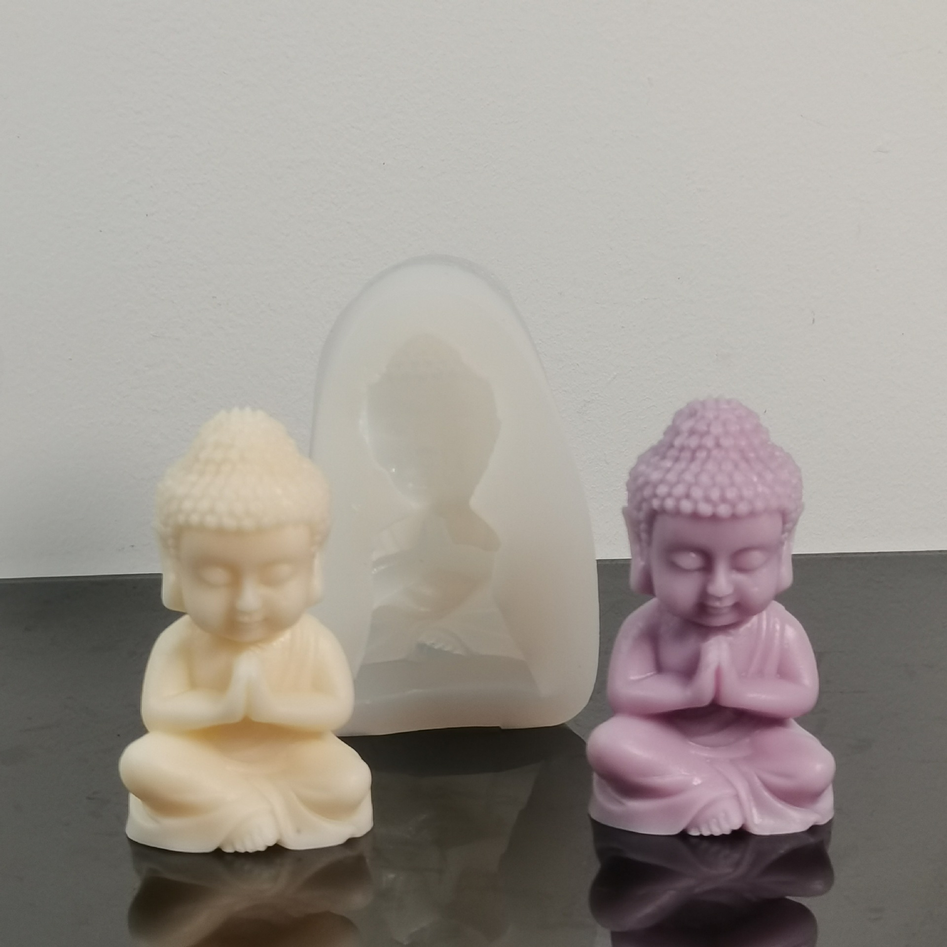 Resin Art Furniture - Cetakan lilin silikon Maitreya 3d Diy
