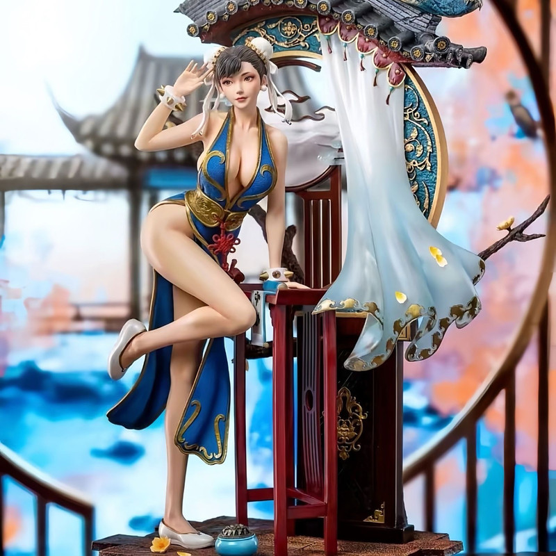 Resin Art Decoration Items - Patung Resin Chun Li Street Fighter,