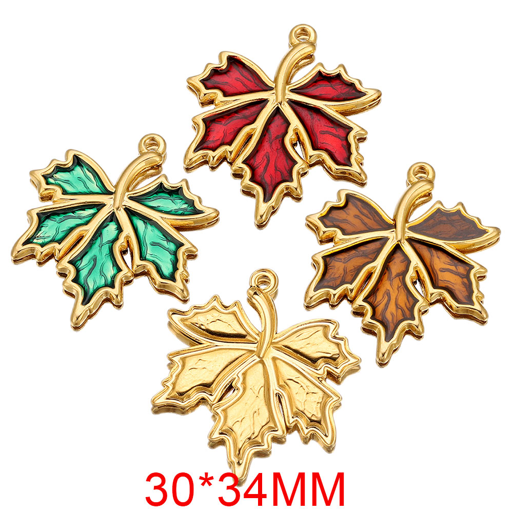 Gold Leaf Foil - 3PCS Liontin Baja Anti Karat Berlapis