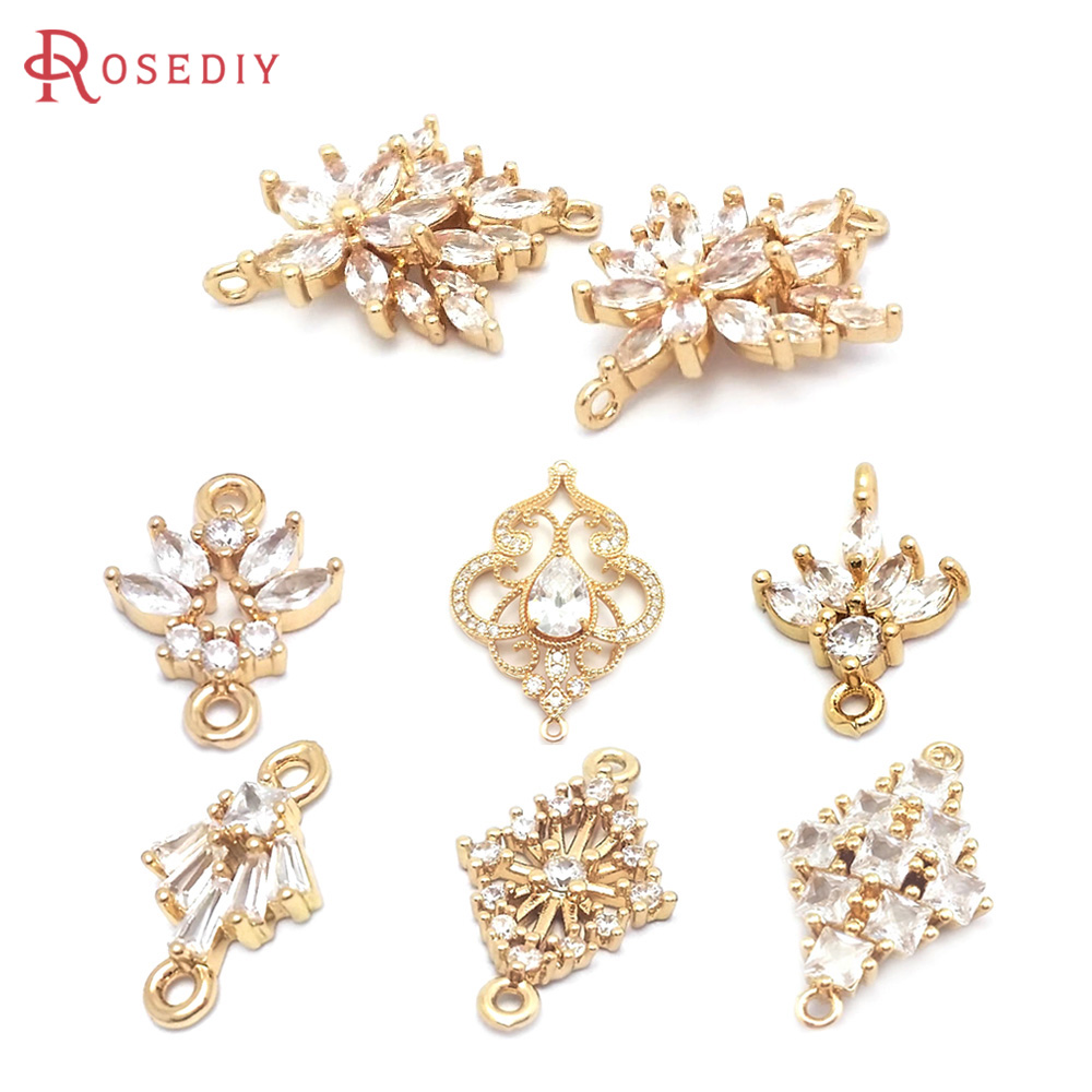 Gold Leaf Foil - 18K warna emas kuningan zirkon 2