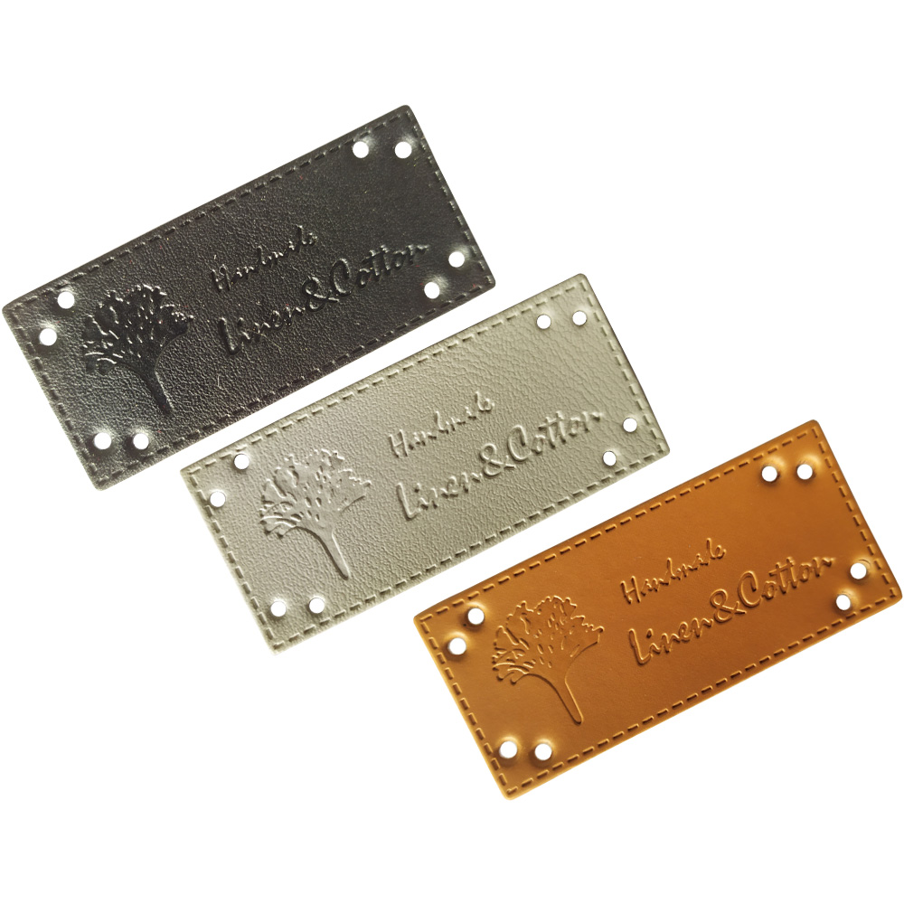 Resin Art Logo - Logo Pohon Label Kulit Buatan Tangan