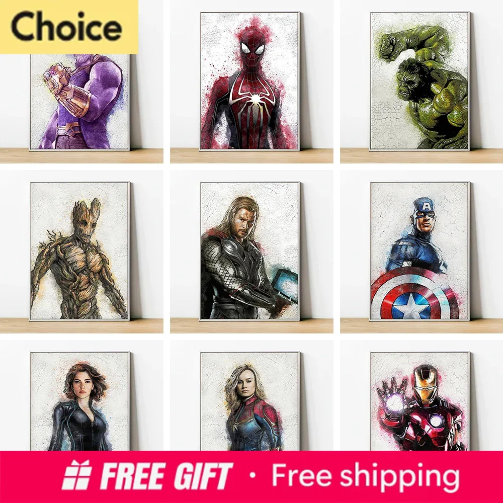 Resin Art For Kids - Poster Seni Dinding Dekoratif Rumah Marvel