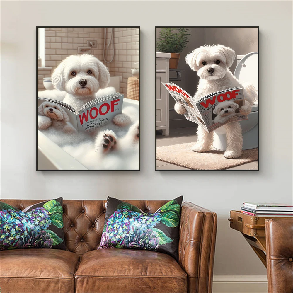 Resin Art For Kids - Seni Dinding Majalah Lucu Gambar Anjing