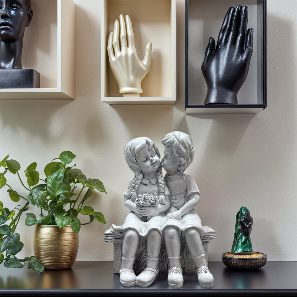 Resin Art Aesthetic - Patung Resin Anak Laki-Laki dan Perempuan
