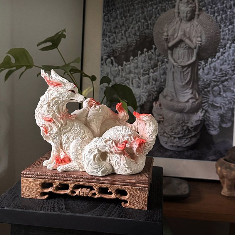 Ornamen Rubah Sembilan Ekor Pa - Resin Art For Anniversary Gift ulasan dan harga