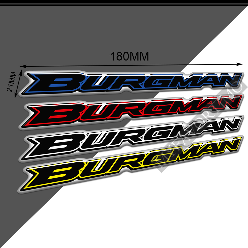 Untuk Suzuki Burgman AN125 AN2 - Resin Art Logo ulasan dan harga