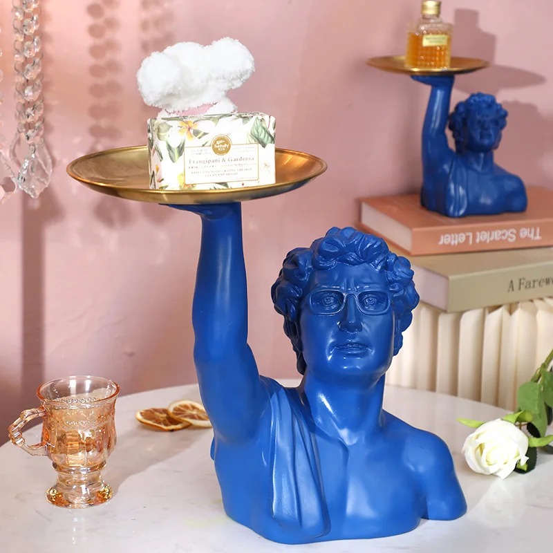 Patung David dengan Nampan Kla - Resin Art For Anniversary Gift ulasan dan harga