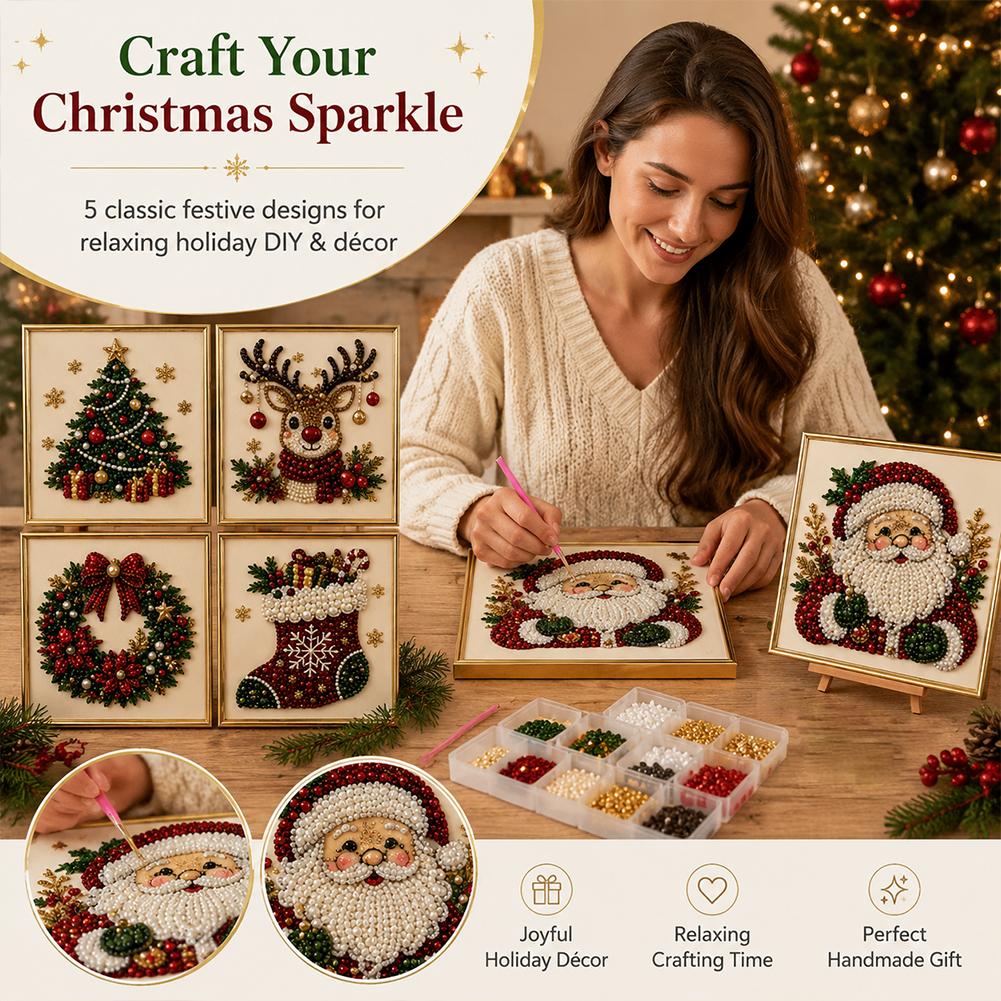 Kit Seni Mutiara Santa Claus N - Resin Art Wall Decor ulasan dan harga