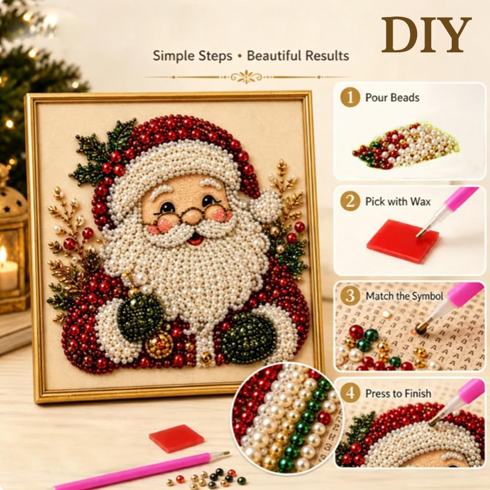 Kit Seni Mutiara Santa Claus N - Resin Art Wall Decor ulasan dan harga