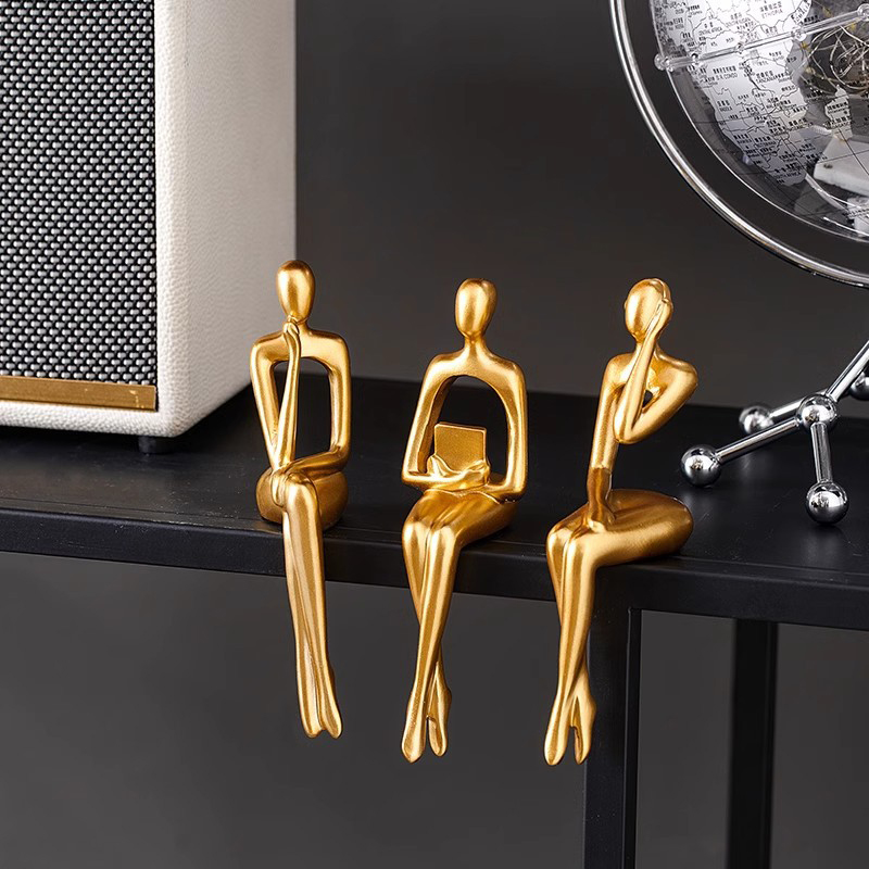 Patung Pemikir Figur Abstrak P - Resin Art Furniture ulasan dan harga