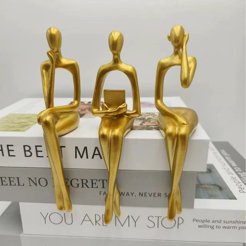 Patung Pemikir Figur Abstrak P - Resin Art Furniture ulasan dan harga