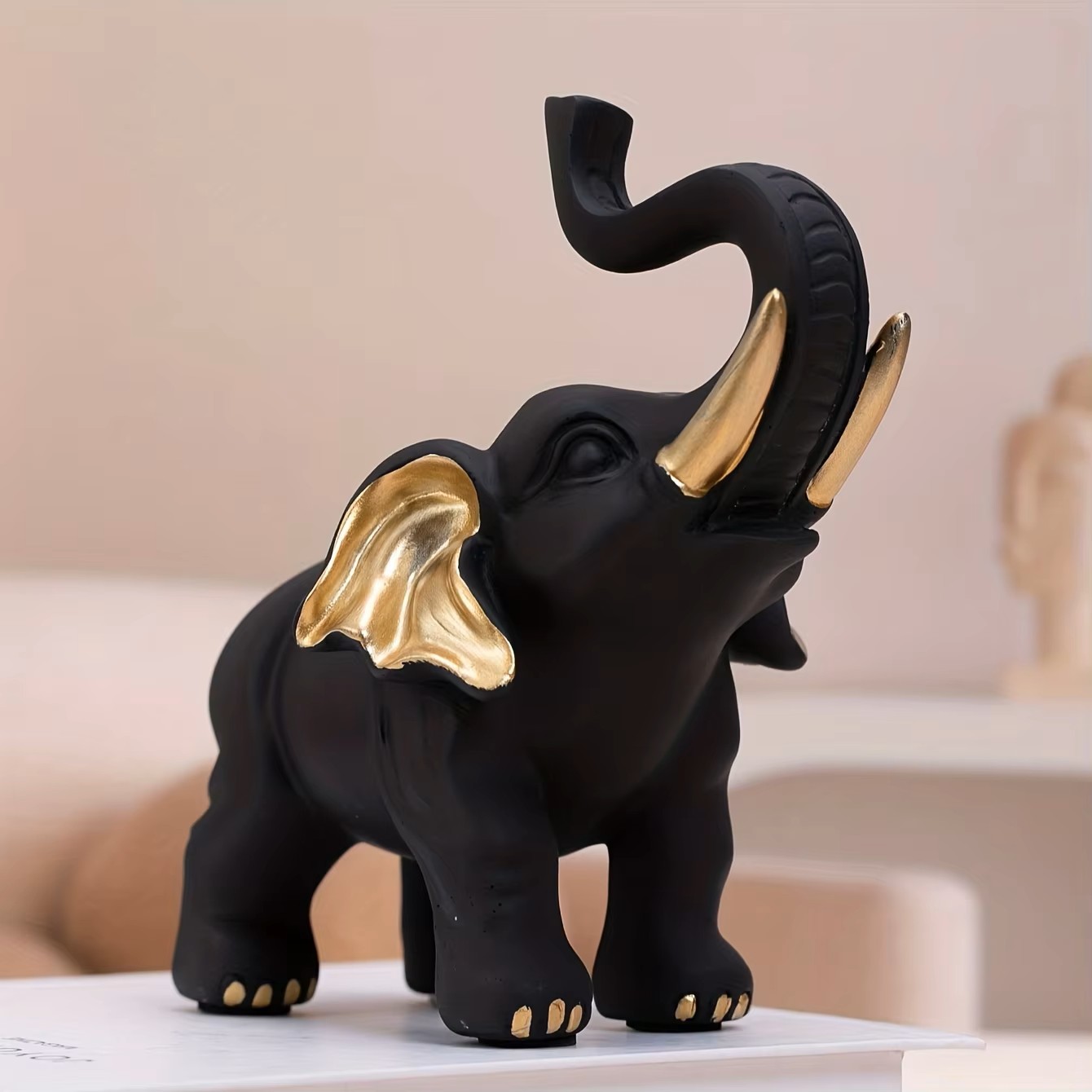 1 Buah Ornamen Patung Gajah Ke - Resin Art Decoration Items ulasan dan harga