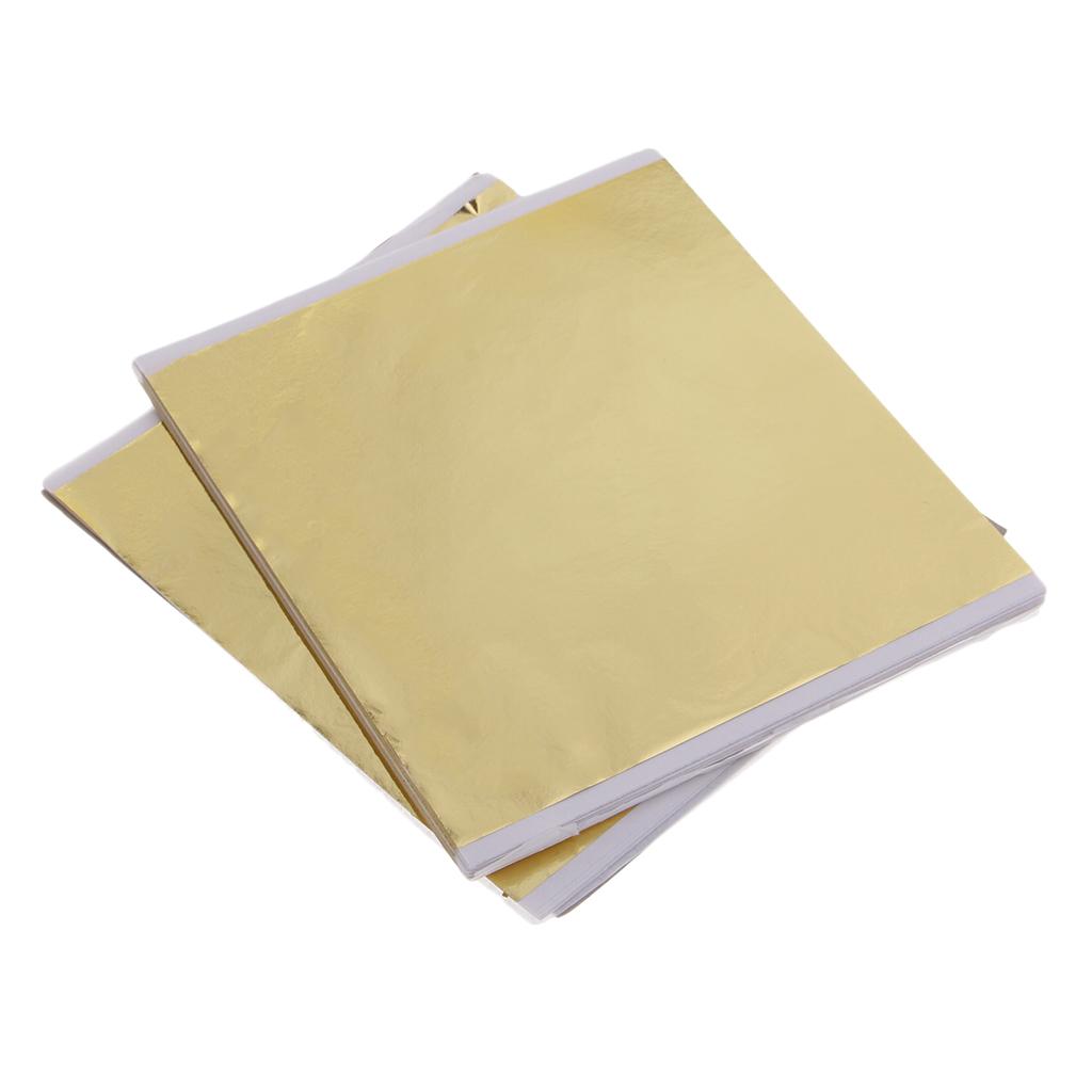 100 lembar kertas emas berukur - Gold Leaf Foil ulasan dan harga