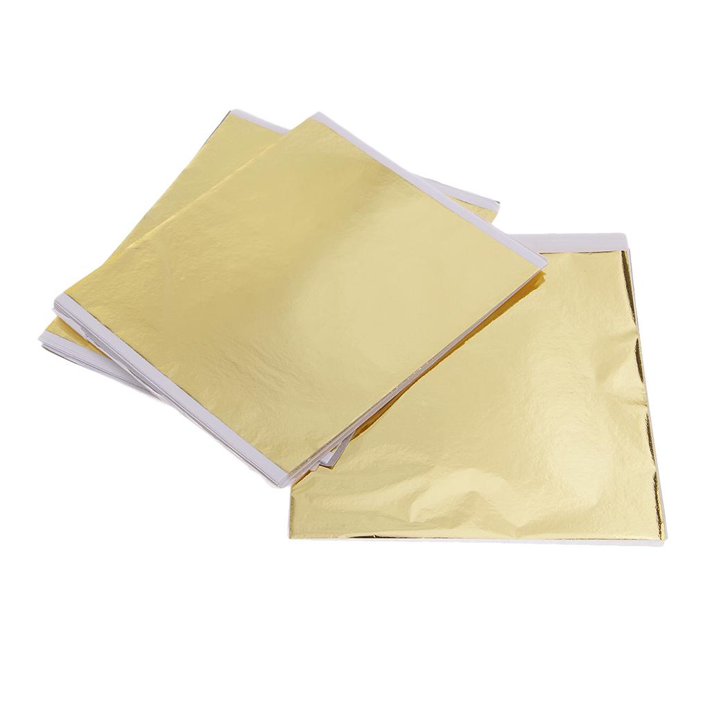 100 lembar kertas emas berukur - Gold Leaf Foil ulasan dan harga