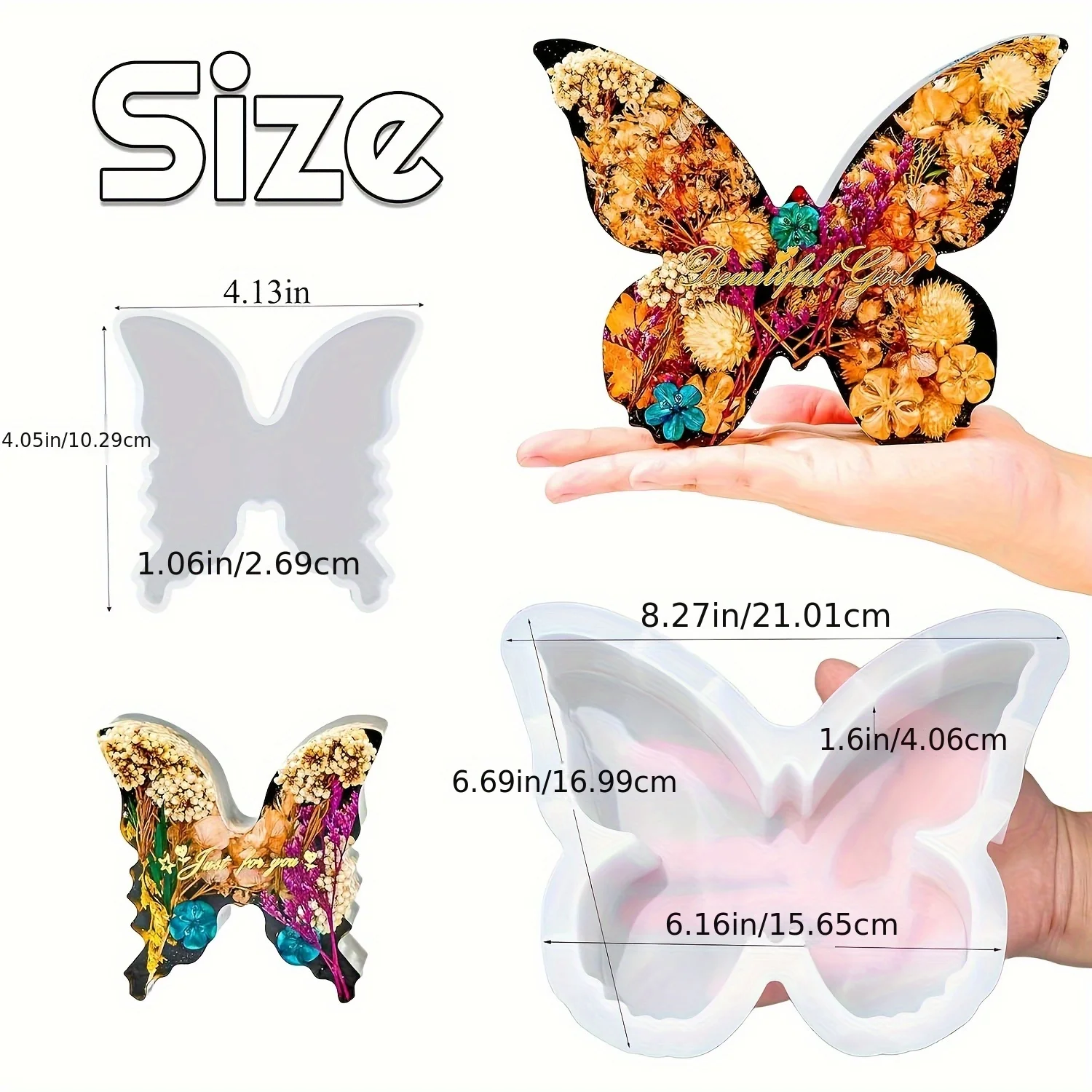 Dua ukuran set cetakan resin k - Resin Art Tools ulasan dan harga