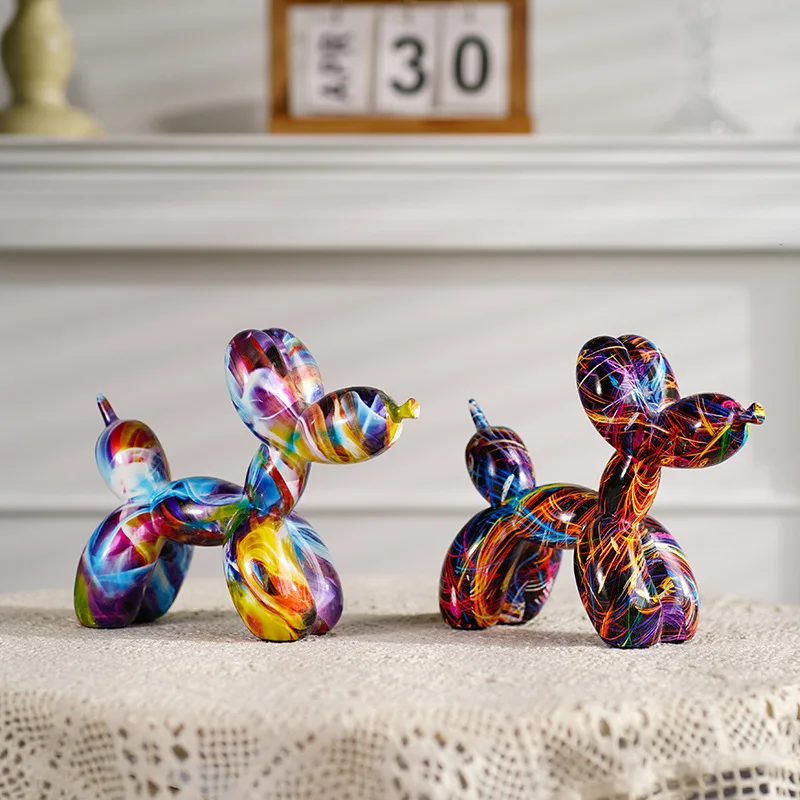 Patung anjing balon grafiti Re - Resin Art Decoration Items ulasan dan harga