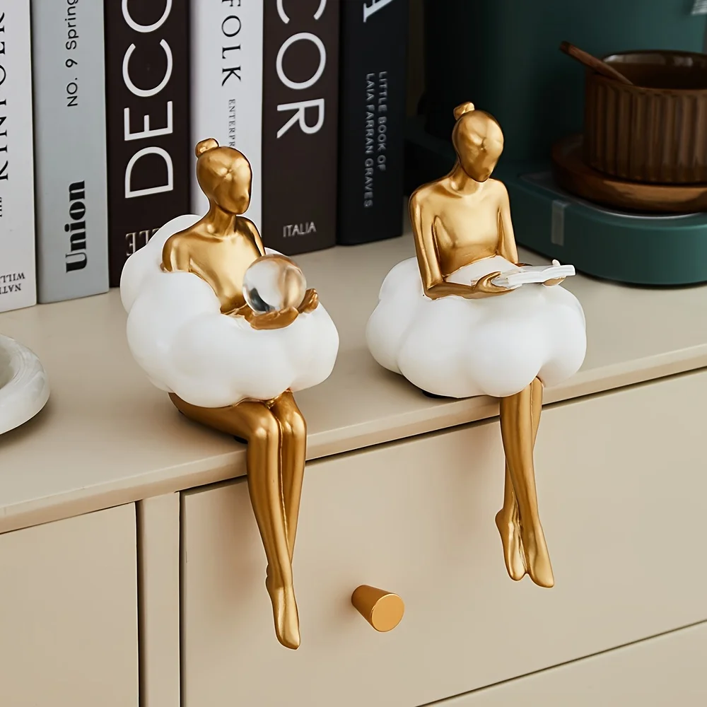 Patung Gadis awan seni abstrak - Resin Art Aesthetic ulasan dan harga
