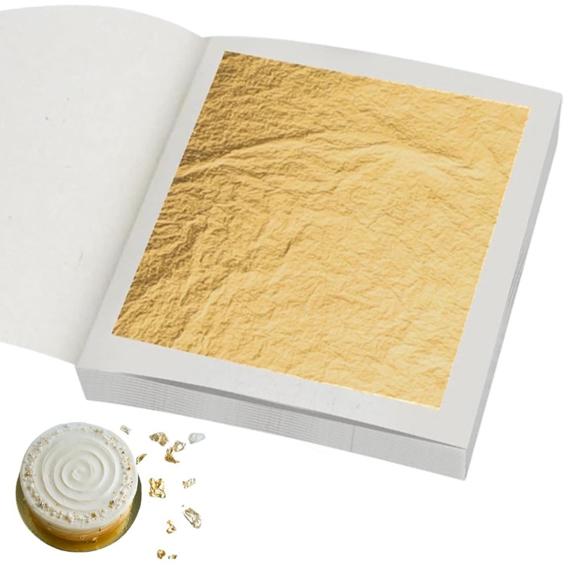 Lembaran Emas Asli 24K dalam 3 - Gold Leaf Foil ulasan dan harga