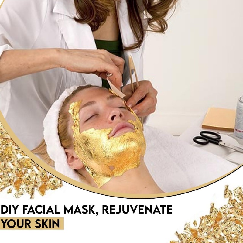 Lembaran Emas Asli 24K dalam 3 - Gold Leaf Foil ulasan dan harga