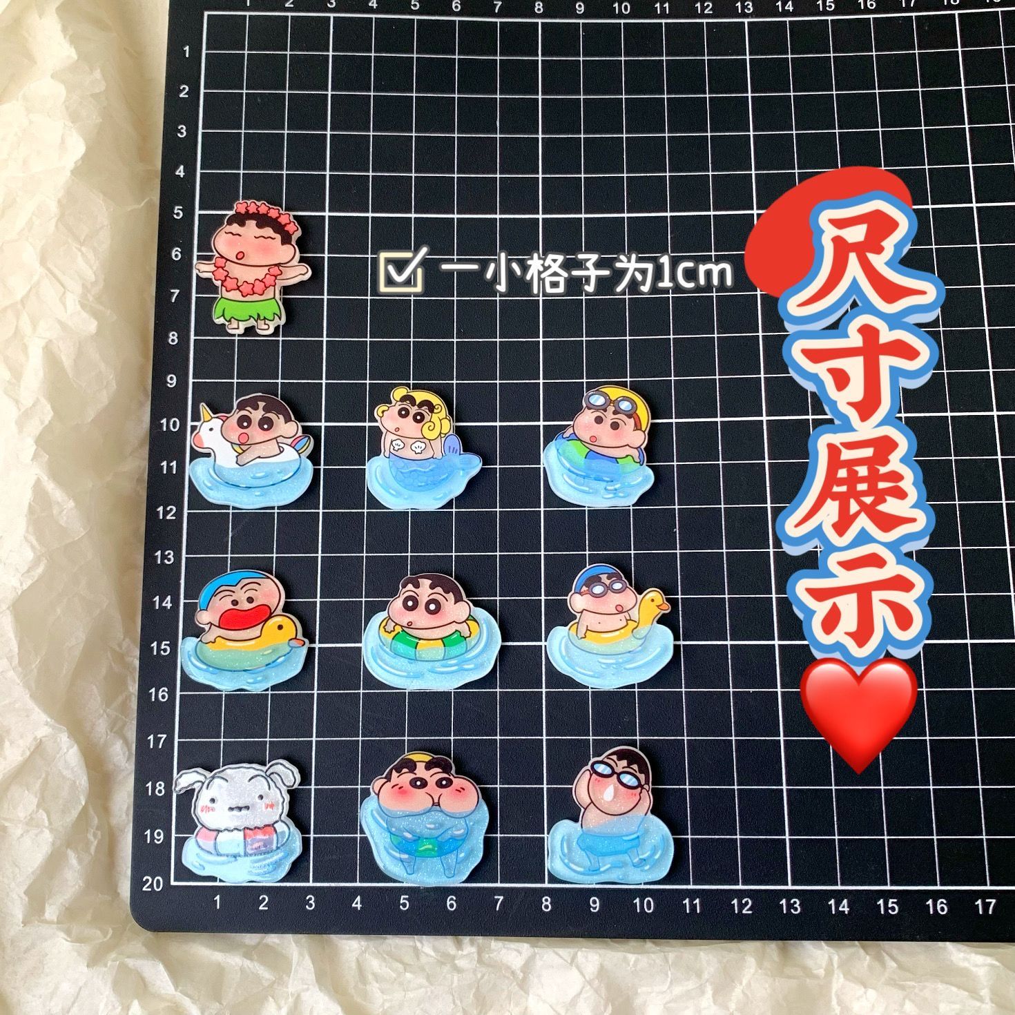 Aksesoris resin Crayon Shin-ch - Resin Art Sticker ulasan dan harga