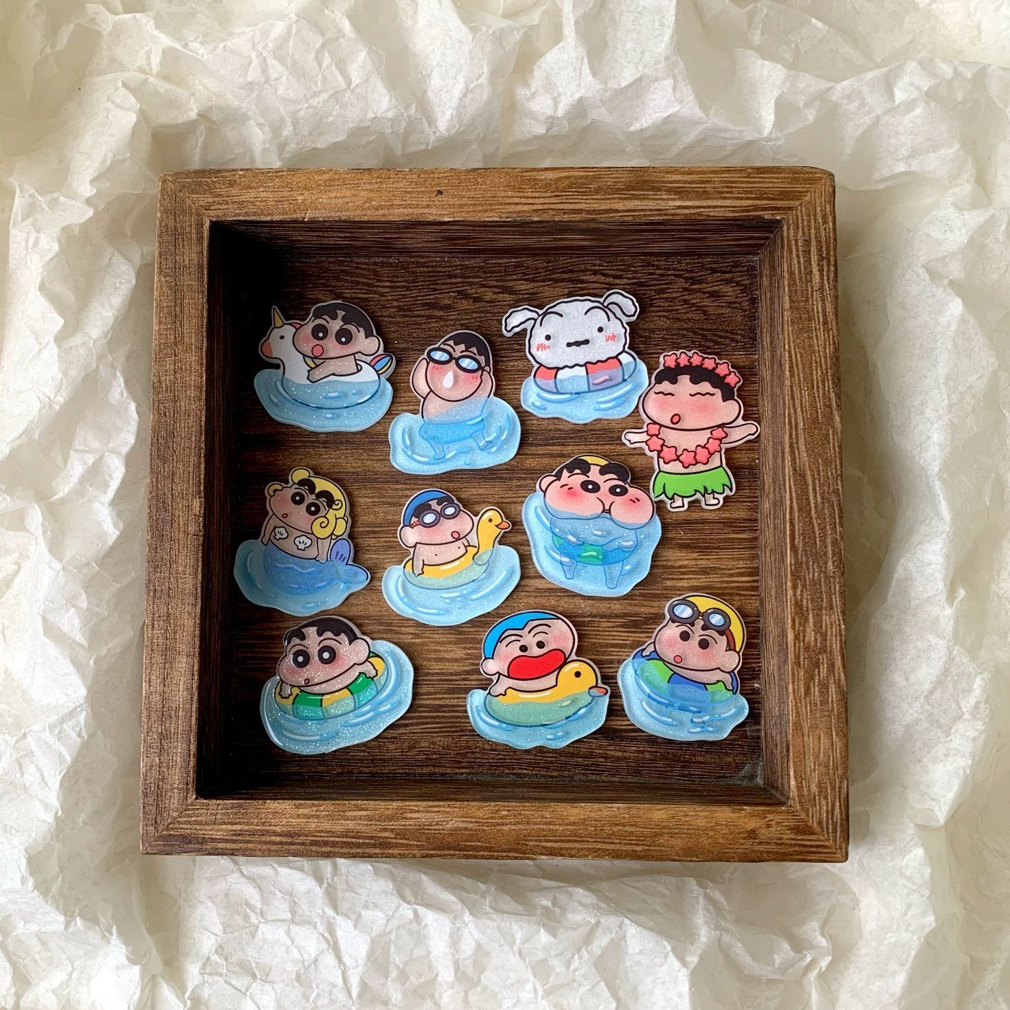 Aksesoris resin Crayon Shin-ch - Resin Art Sticker ulasan dan harga