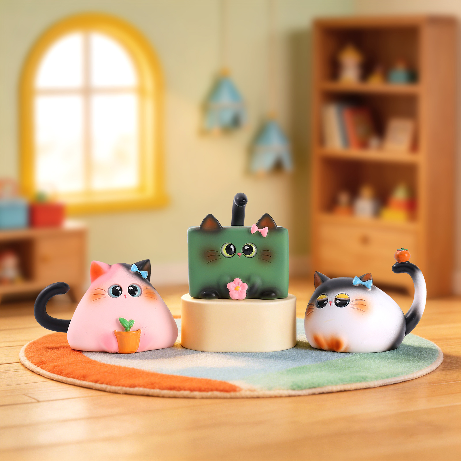 Figur Kucing Blind Box Resin K - Resin Art Decoration Items ulasan dan harga