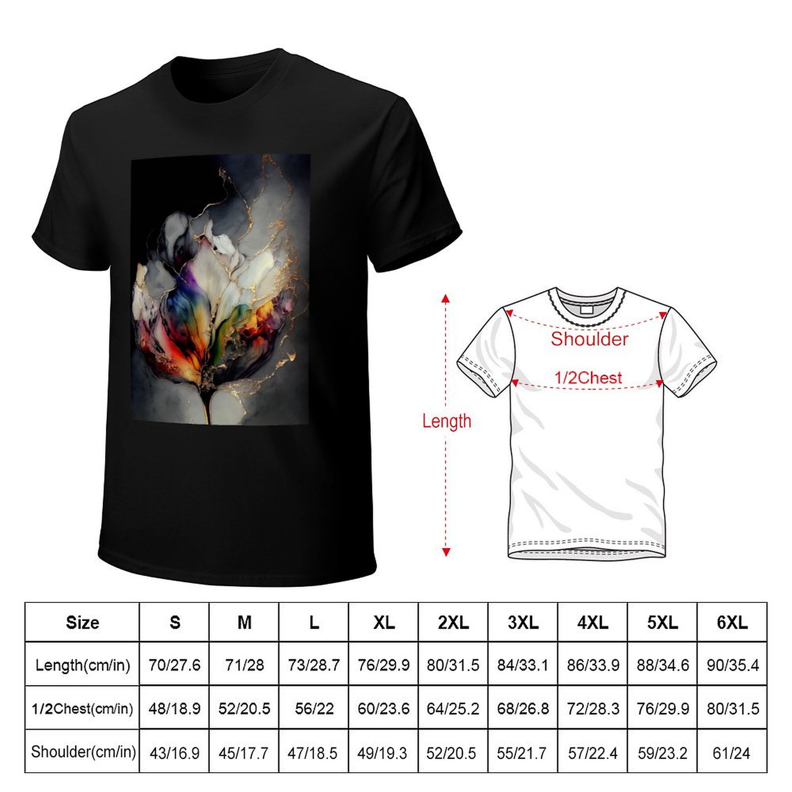 Tulip Symphony - Kaos Seni Res - Resin Art Alcohol Ink ulasan dan harga