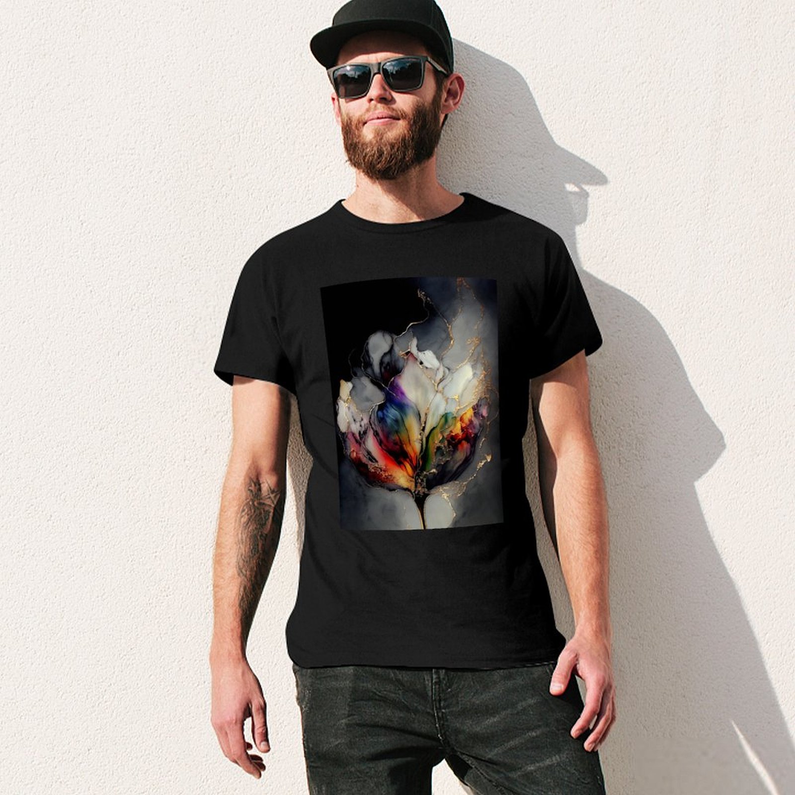 Tulip Symphony - Kaos Seni Res - Resin Art Alcohol Ink ulasan dan harga