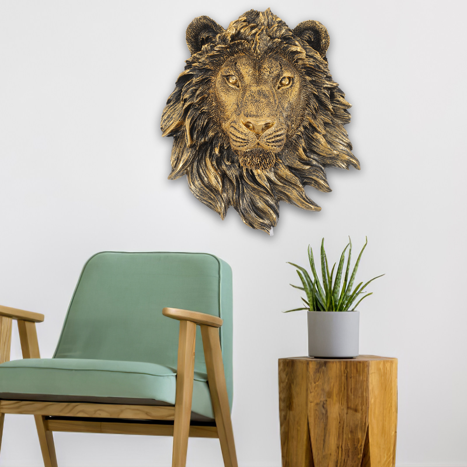 Dekorasi Dinding Singa Imitasi - Resin Art Sticker ulasan dan harga