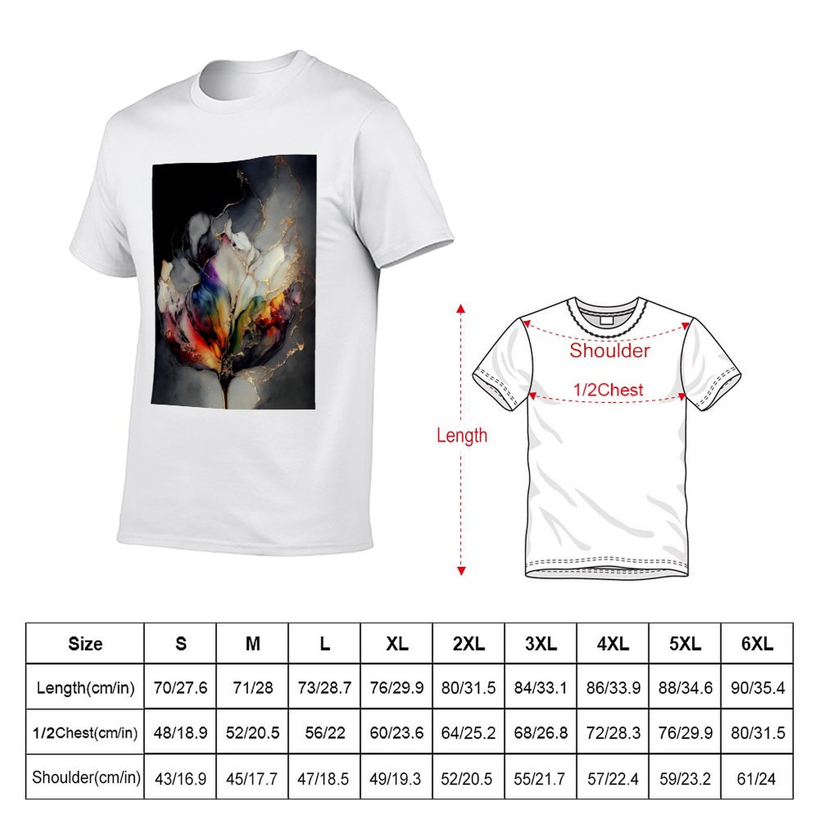 Tulip Symphony - Kaos Seni Res - Resin Art Alcohol Ink ulasan dan harga