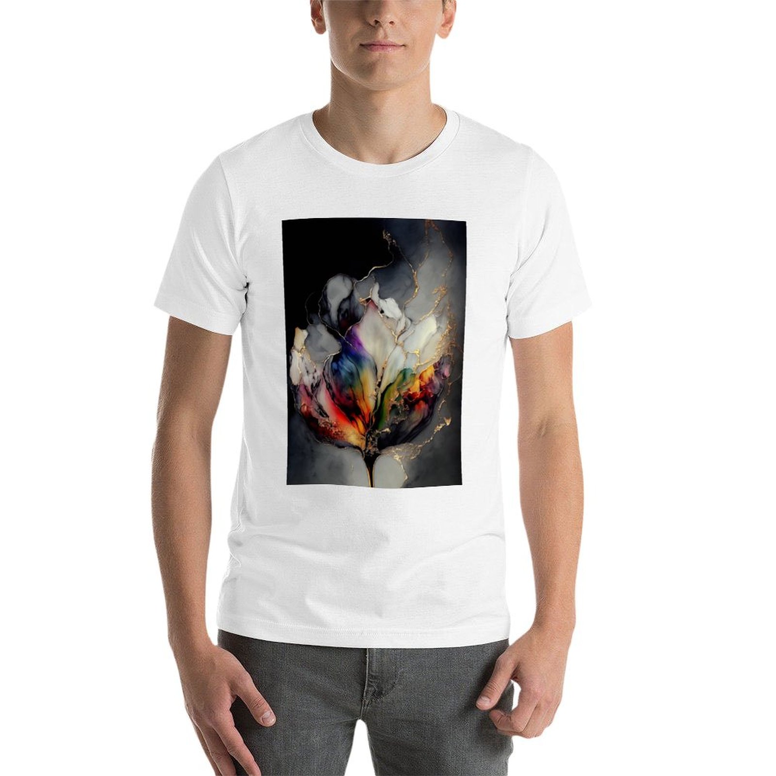 Tulip Symphony - Kaos Seni Res - Resin Art Alcohol Ink ulasan dan harga