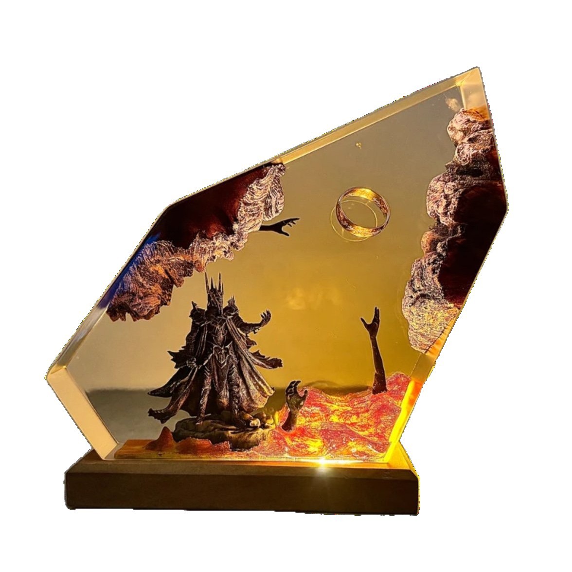 Lampu Meja Resin Organisme Ala - Resin Art Decoration Items ulasan dan harga