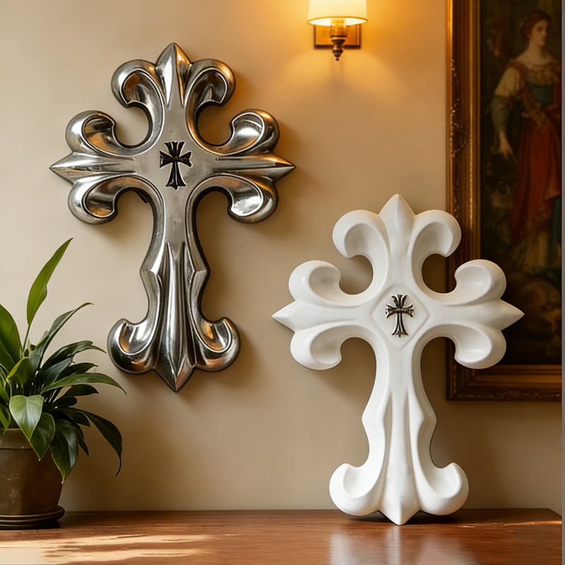 Dekorasi Dinding Salib Retro G - Resin Art Furniture ulasan dan harga