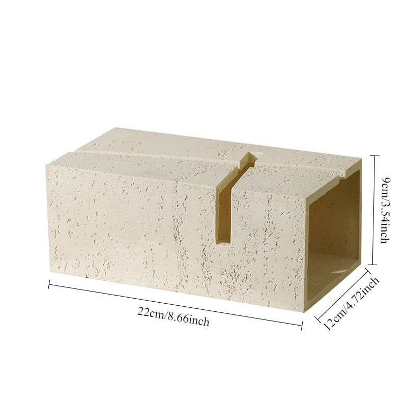 Kotak Tisu Batu Geometris Mewa - Resin Art Aesthetic ulasan dan harga