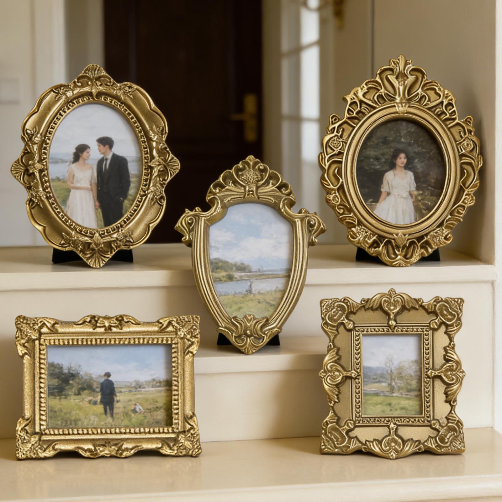 5/9 Buah Bingkai Foto Antik Em - Resin Art For Photo Frame ulasan dan harga