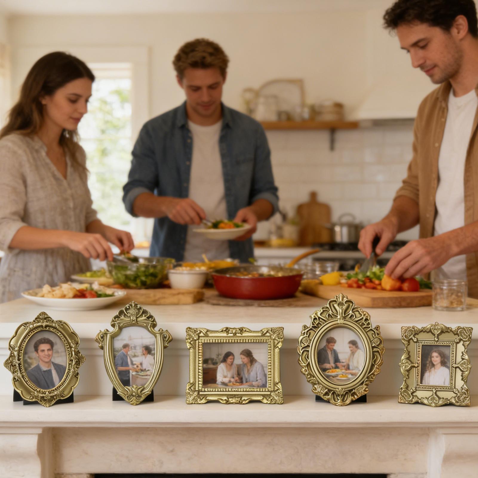 5/9 Buah Bingkai Foto Antik Em - Resin Art For Photo Frame ulasan dan harga