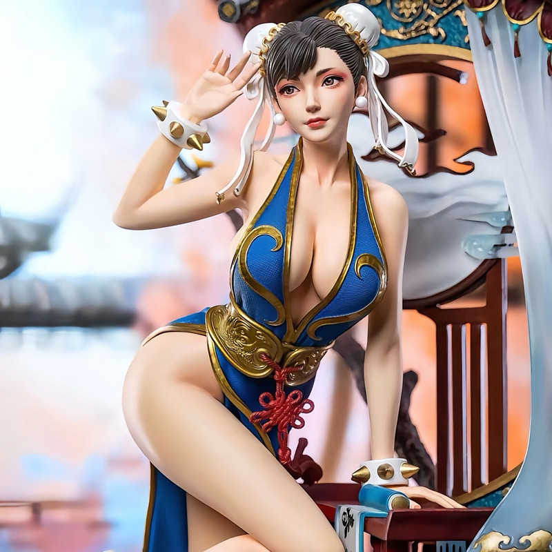 Patung Resin Chun Li Street Fi - Resin Art Decoration Items ulasan dan harga
