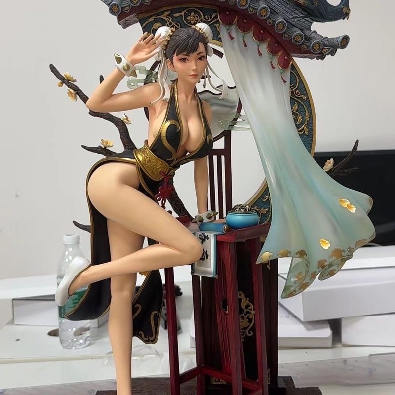Patung Resin Chun Li Street Fi - Resin Art Decoration Items ulasan dan harga