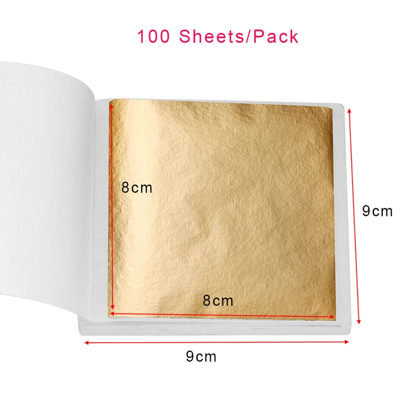 100-200 Lembar Kertas Imitasi  - Gold Leaf Foil ulasan dan harga
