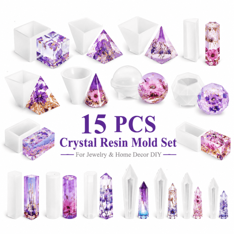 15 Buah Set Cetakan Silikon Re - Resin Art Furniture ulasan dan harga