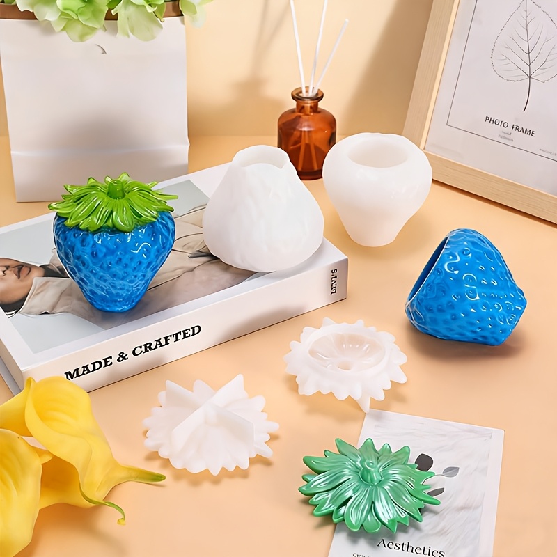 1 Buah Cetakan Resin Stroberi  - Resin Art Tools ulasan dan harga