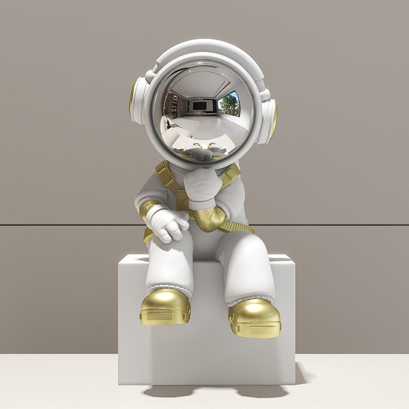 Miniatur astronot ornamen ruan - Resin Art Aesthetic ulasan dan harga