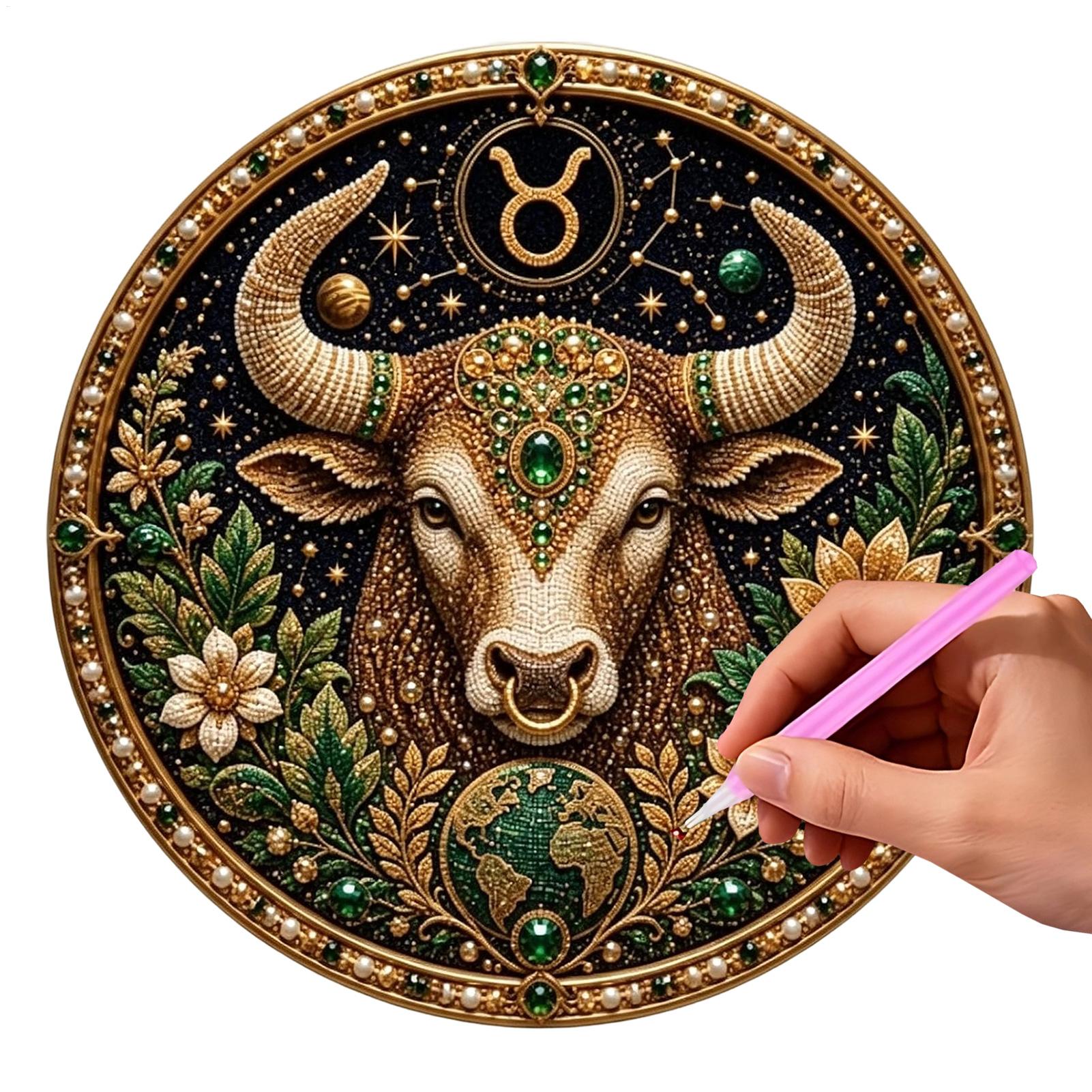 12 Zodiak Mutiara Kit Seni Mut - Resin Art Wall Decor ulasan dan harga