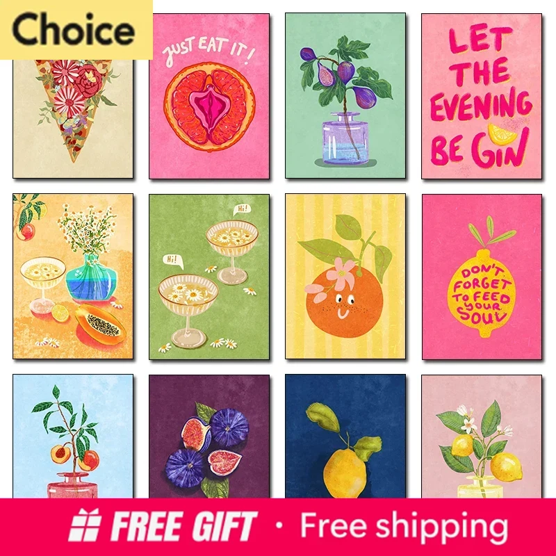 2026 Just Eat It Ilustrasi Sen - Resin Art Wall Decor ulasan dan harga