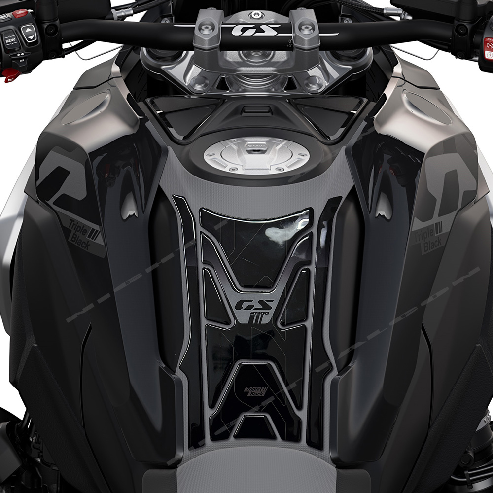 Untuk BMW R 1300 GS Triple Bla - Resin Art Sticker ulasan dan harga